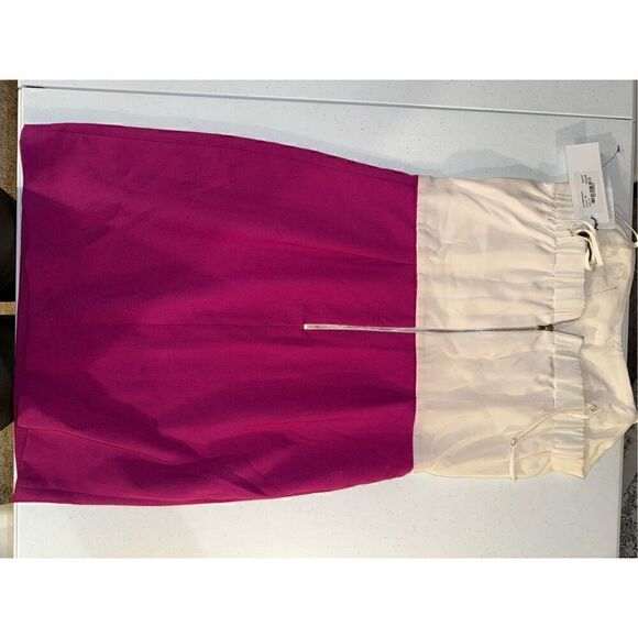 SANDRO Silk Colourblock Dress Size 2 Small NWT Retail $410 - Picture 6 of 12